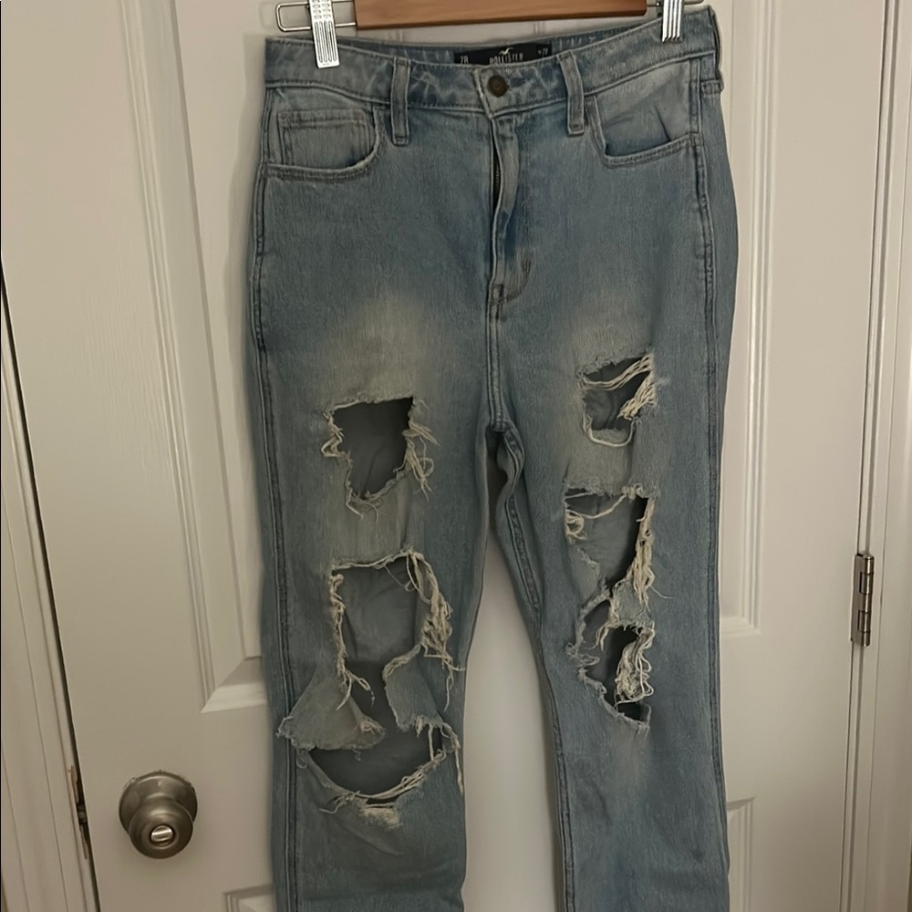 Distressed Light Blue Women's Jeans